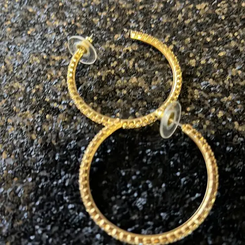 Large diamanté hoops. Gorgeous. New.