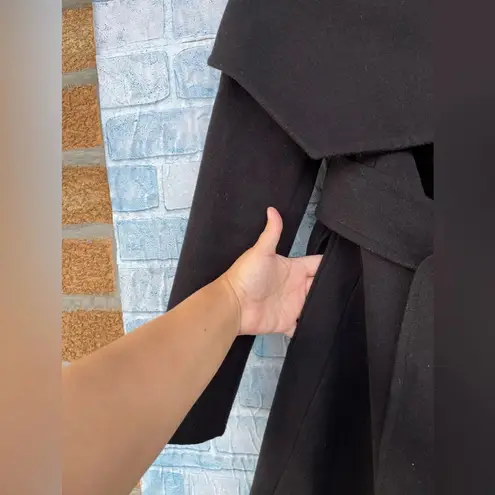 RUD by RUDSAK Trench Coat Notch Lapel Coats Windproof Jackets Overcoat small Black