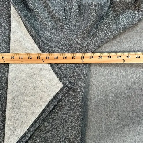 Cyrus Lyn by Open Front Terry Cardigan Women's Small Gray Drape Comfort Lounge