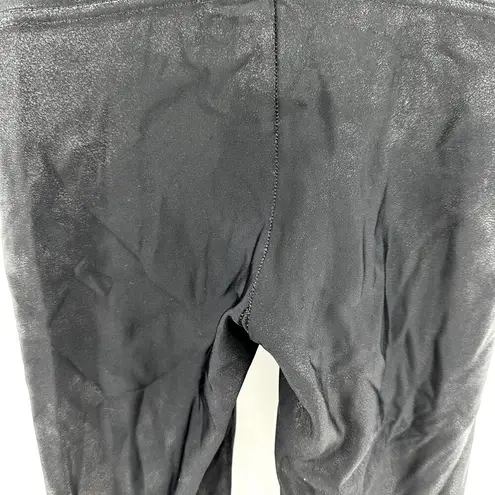 Spanx  Faux Leather Leggings Shaping Compression High Waisted Stretch Black XS