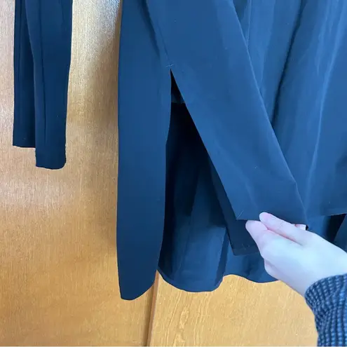 ADAY Something Borrowed Button Up Boyfriend Shirt in Black Size XL