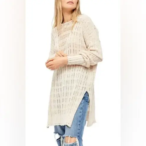 Free People  Pretty In Pointelle Tunic Sweater
