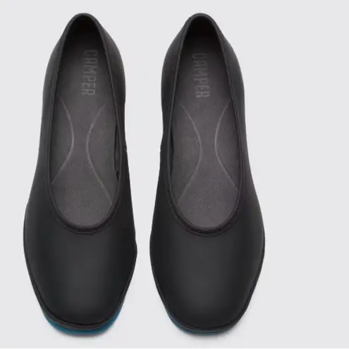 Camper women’s allright pumps black blue leather court shoes Sz 36