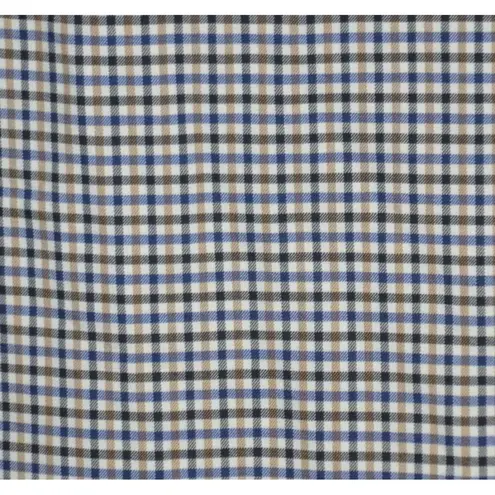 Banana Republic Ruffled Shoulder Sheath Dress Plaid Size 6 Career Academia