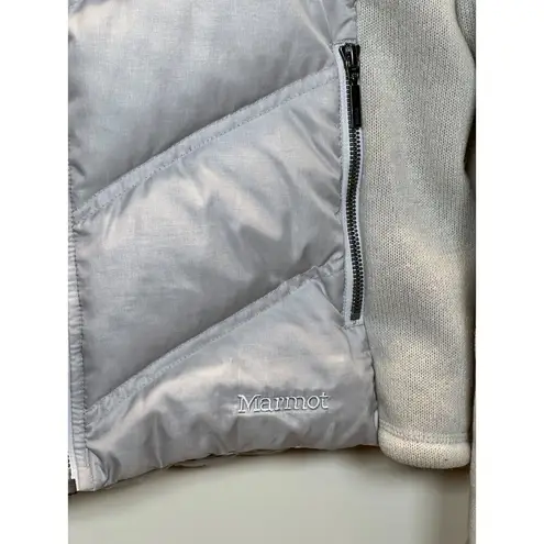 Marmot Women's I89040 Size L Gray Thea Hybrid Jacket 700 Fill Down Full Zip EUC