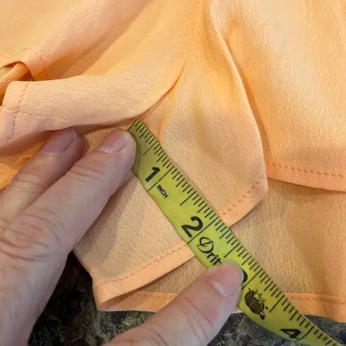 Flynn Skye Women Small Peach Floral Print Drawstring Side Shorts Elastic Waist