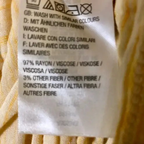 H by Halston Tank Top Womens M Used Yellow Multicolor