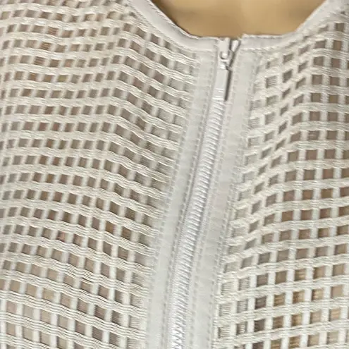 Lafayette 148 New York White
Perforated Leather Jacket P 0/2 White Size 0P