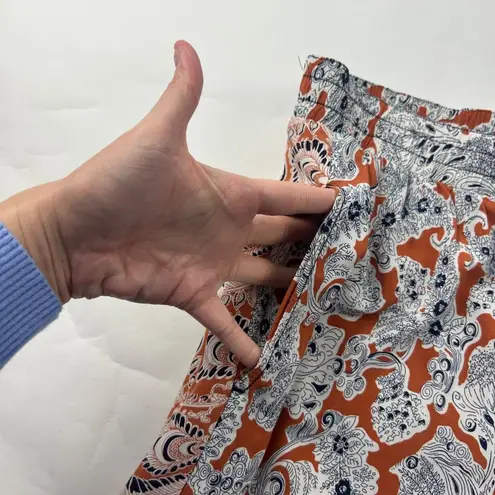 Hei Hei Printed Wide Leg Summer Weight Wide Leg Pant L Orange Size L