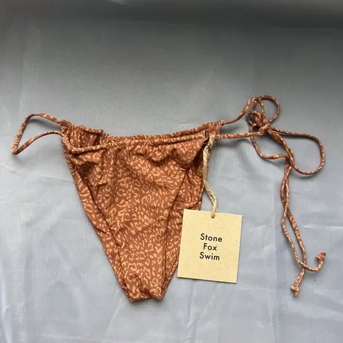 Free People NWT Stone Fox Swim x  Wild Cat River Bottom Medium Brown Cheeky