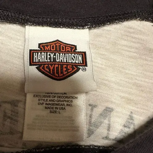 Harley Davidson San Diego baseball t shirt women’s larve Black Size L