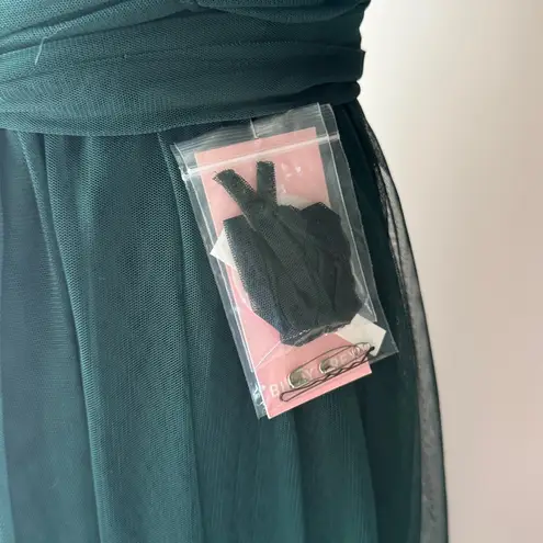 Birdy Grey Christina Convertible Dress Emerald Tulle Bridesmaid Formal