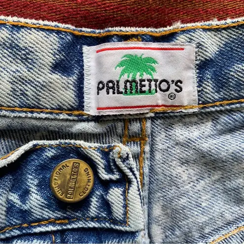 VTG 80’s Palmetto’s Blue Acid Washed Jeans! Button fly. Size 9. 5 pockets. USA.