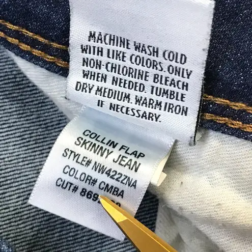 Hudson Collins Mid Rise Skinny Jean Womens Size 31 Dark Wash Denim Cotton