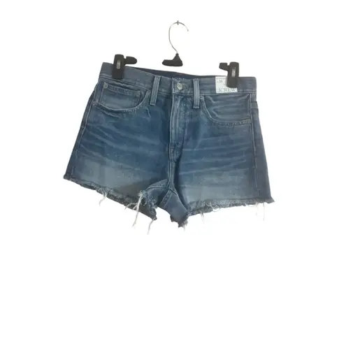 J.Crew Blue Relaxed Frayed Hem Jean Shorts Women's Size 25