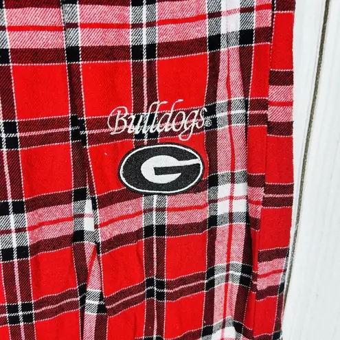 Sideline Apparel Georgia (UGA) Bulldogs Pajama Pants  Red Plaid Women's Sz M