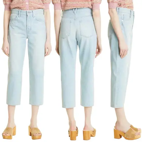 Veronica Beard NWT Blake Crop Straight Leg Jeans in Aire Sz 27 Denim Everyday