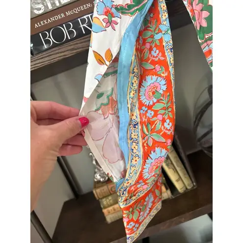 MISA Los Angeles Roya Top Blouse Casablanca Border Mix Womens Size Small