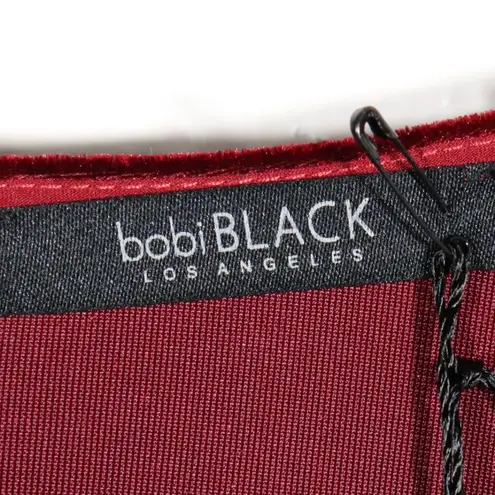 Bobi NWT X Revolve Wine Velvet Dress Size Small