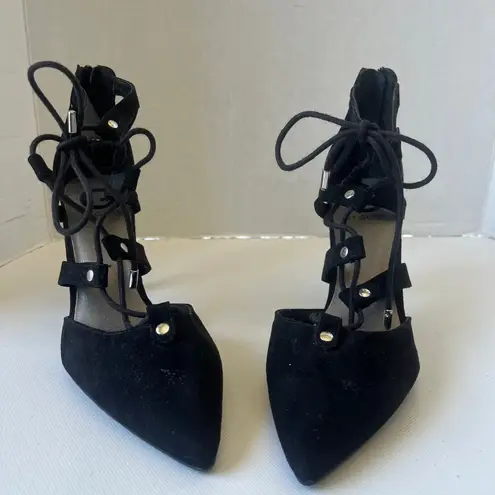 G by Guess Y2K Strappy Stiletto Shoes 9.5M Witchy Pointy Whimsigoth Holiday Club