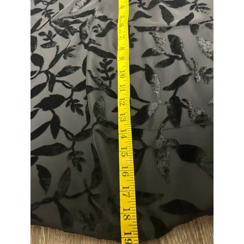 La Belle Silk Burnout Velvet Mini Dress