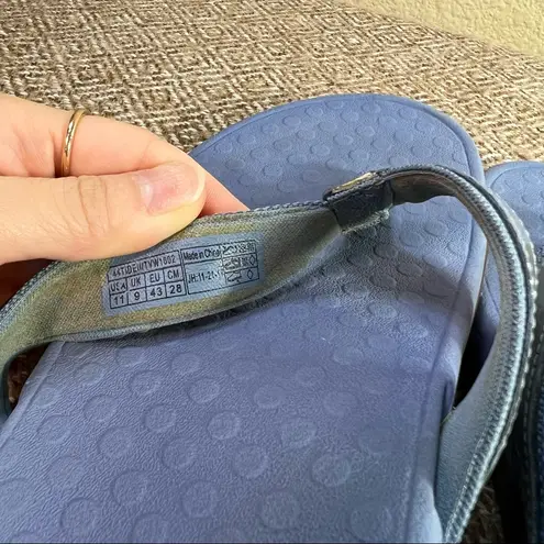 Vionic Tide Patty Womens Sz 11 Blue Casual Slipper Flip Flop Beach Water Sandals