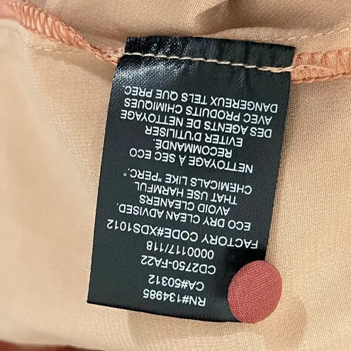 For Love & Lemons  Letitia Brown Orange Lace Puff Sleeve Cutout Mini Dress Size M