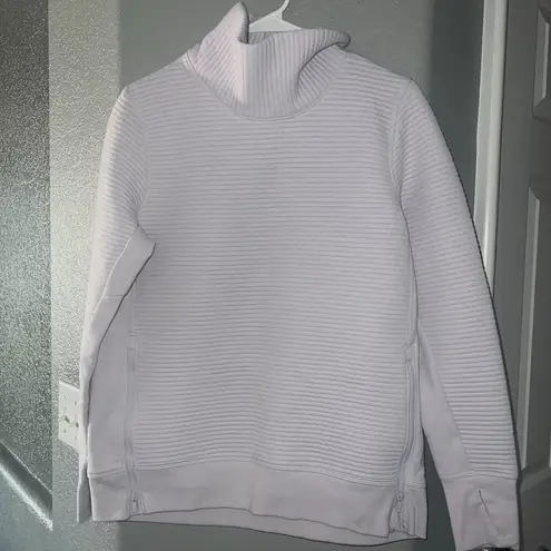 All In Motion Lavender Quilted Funnel Neck Pullover | Athleisure Sweatshirt | Si