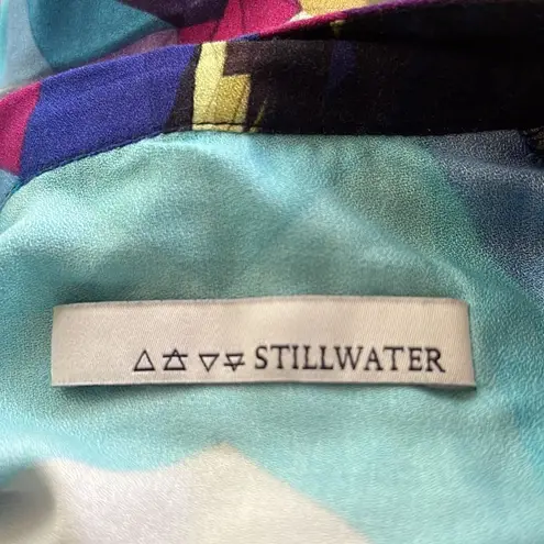 Stillwater The High Slit Shirt Dress Crystal Prism Purple