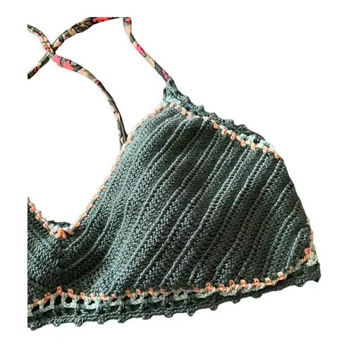 Xhilaration , super cute green knit two piece Swimsuit - Image 4