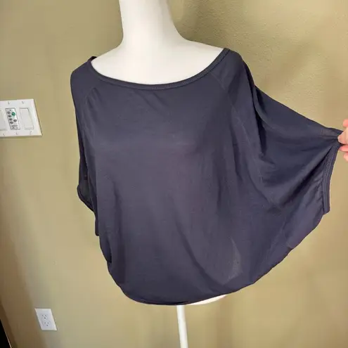 Zella NORDSTROM Split Back Off Shoulder Drape Crop Top - medium