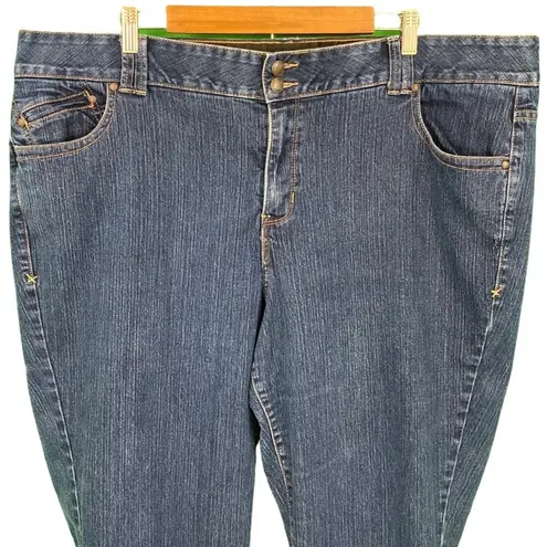 Lane Bryant Dark Wash Straight Leg Jeans