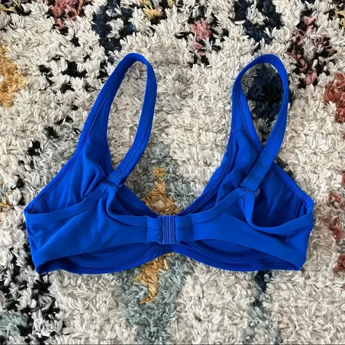 Victoria's Secret Vintage Y2K Underwire Blue Bikini Top 34B