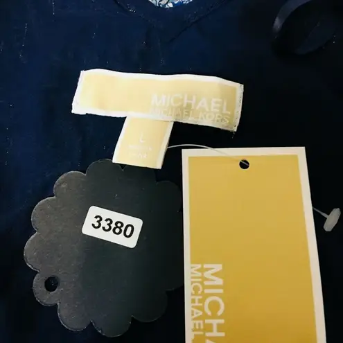 Michael Kors  MK Kinley Ruffled Wrap Dress True Nav