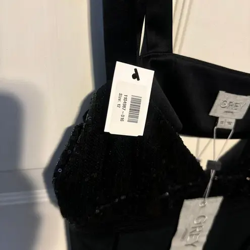 Jason Wu cutout sequined satin trimmed twill midi dress 12