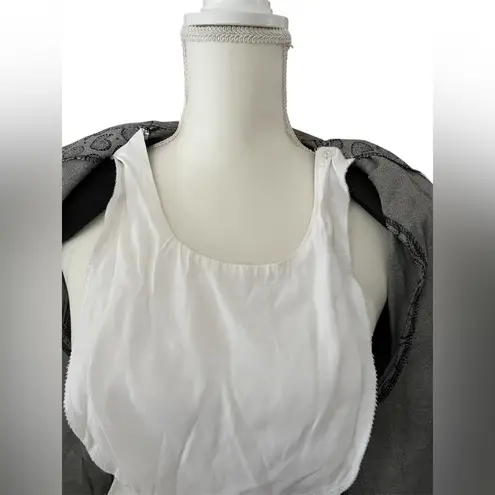 Touché L.A Vintage 1980 Women’s’s Gray Jacket/Vest Pant Suit Size Large