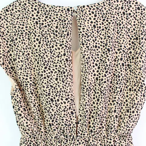 She & Sky  Animal Print Jumper‎ Nude Black Size L