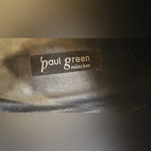 Paul Green Women’s Black Heeled Ankle Boots Sleek Design Size 9