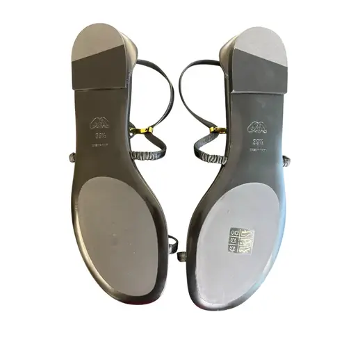 Alexander McQueen NIB Engraved Logo Sandals in Black Size 39.5