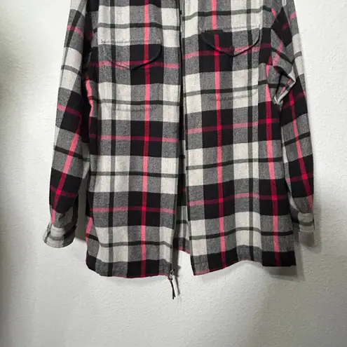 Lauren Ralph Lauren Flannel Plaid Long Sleeve Zip
