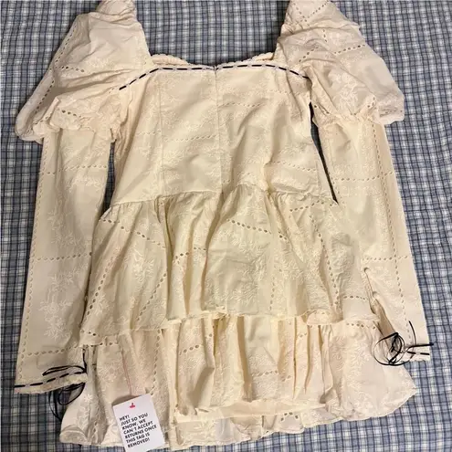 ASOS NWT  Luxe Broiderie corset dress - size 10