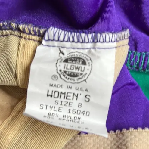 ILGWU Union Made Vintage Swimsuit Women's One Piece New Size 8 Black