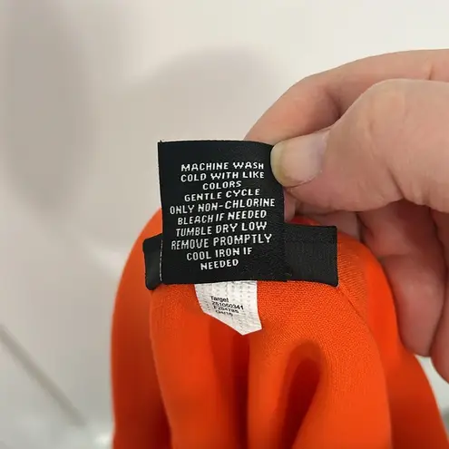 Victoria Beckham XL Orange Mini Skirt with Pocket