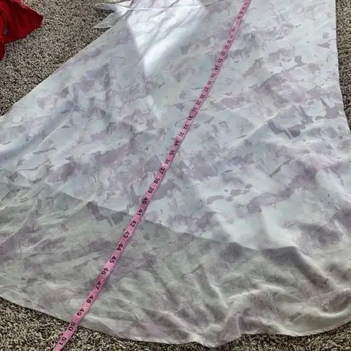 H by Halston lavender sky floral layered maxi dress women’s size 12