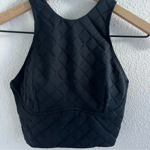 Lululemon  Diamond Grid Swim Top Active Top Black 4