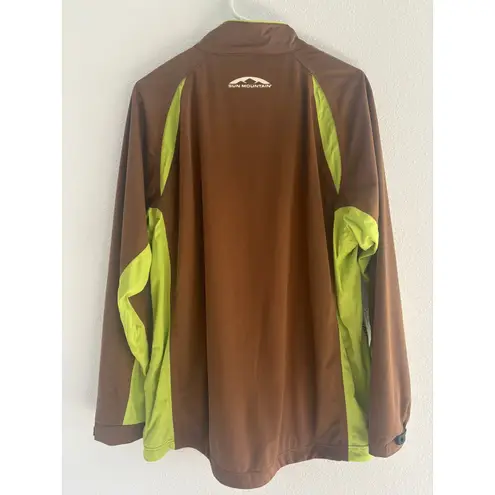 The Mountain Sun Rain Jacket Womens Size XL Brown Rainflex Golf Outdoor Waterproof - Image 2