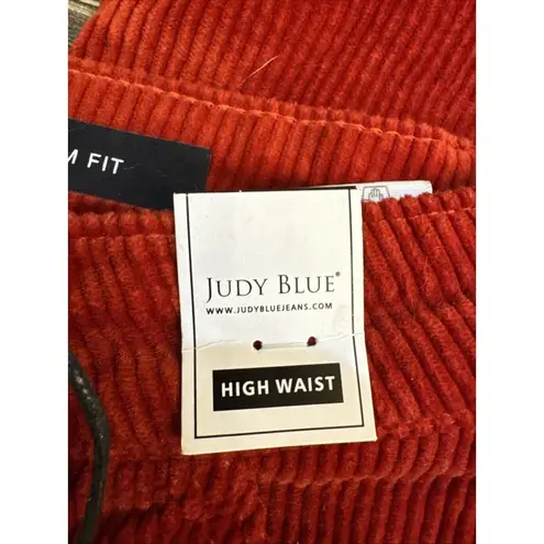 Judy Blue High Waist Slim Fit Corduroy Jean Women Size 30 Carpenter JB88377 Rust