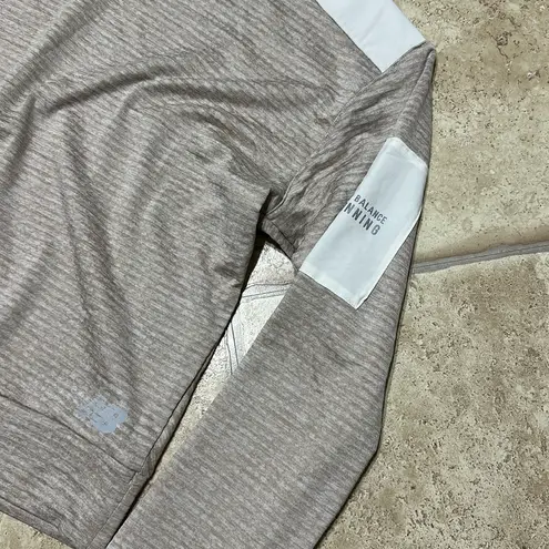 New Balance  New York City Marathon Heat Grid Long Sleeve Shirt, Beige, Large