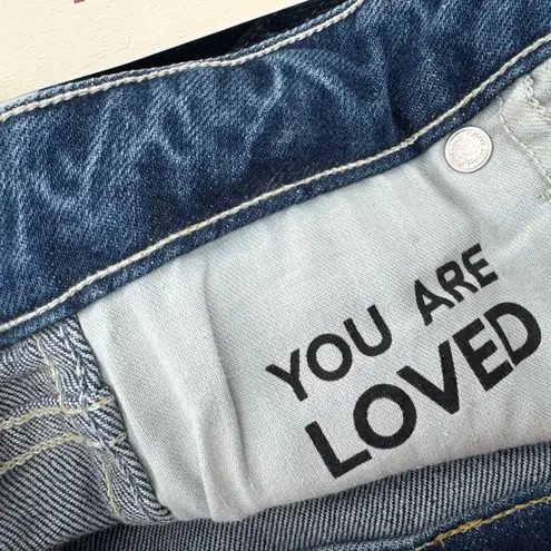 AMO Women's Bella Crop Jeans In Crush Size 28 NWT Blue