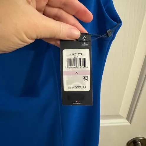 Tommy Hilfiger NWT  Sky Captain sleeveless gold button detail dress size 6